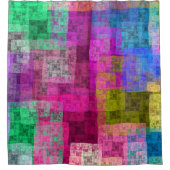 Modern colorful abstract  douchegordijn (Voorkant)