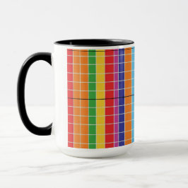 Modern Colorful Abstract Geometric Coffee Mug  Bol Mok