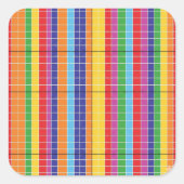 Modern Colorful Abstract Geometric Sticker  Bold R (Voorkant)