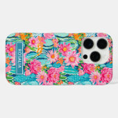 Modern Colorful Blooming Cacti Personalized Case-Mate iPhone Case (Achterkant (horizontaal))