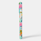 Modern Colorful Blooming Cacti Personalized Case-Mate iPhone Case (Achterkant / Links)