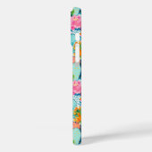 Modern Colorful Blooming Cacti Personalized Case-Mate iPhone Case (Achterkant / Links)