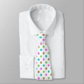 Modern Colorful Chic Polka Dots Stropdas (Gebonden)