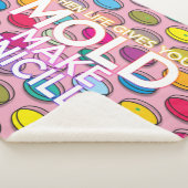 Modern Colorful Funny Science Cool Quote Sherpa Deken (3/4)