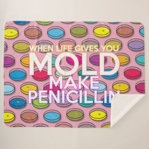 Modern Colorful Funny Science Cool Quote Sherpa Deken