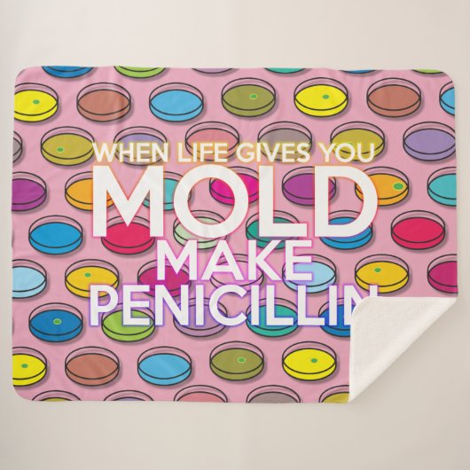 Modern Colorful Funny Science Cool Quote Sherpa Deken (Voorkant (horizontaal))