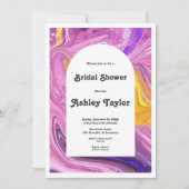 Modern Colorful Galaxy Abstract Vrijgezellenfeest Kaart (Voorkant)