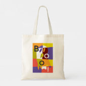 Modern Colorful Ghost Halloween Tote Bag (Achterkant)