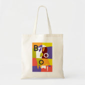 Modern Colorful Ghost Halloween Tote Bag (Voorkant)