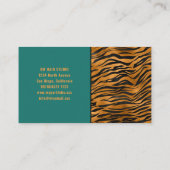 Modern Colorful Green Girly Visitekaartje (Achterkant)