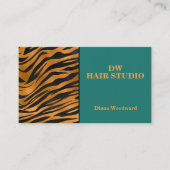 Modern Colorful Green Girly Visitekaartje (Voorkant)