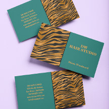 Modern Colorful Green Girly Visitekaartje