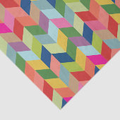 Modern Colorful Herringbone Tissuepapier (Detail)