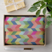 Modern Colorful Herringbone Tissuepapier (Geschenk)
