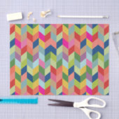 Modern Colorful Herringbone Tissuepapier (Craft)