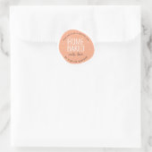Modern colorful home baked ronde sticker (Tas)