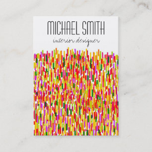 Modern Colorful Interior Designer Visitekaartje