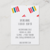 Modern Colorful Interior Designer Visitekaartje (Achterkant)