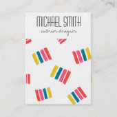 Modern Colorful Interior Designer Visitekaartje (Voorkant)