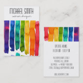 Modern Colorful Interior Designer Visitekaartje (Voorkant / Achterkant)