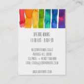 Modern Colorful Interior Designer Visitekaartje (Achterkant)