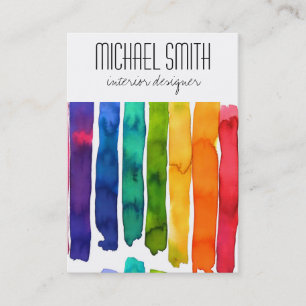 Modern Colorful Interior Designer Visitekaartje