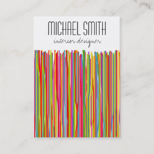 Modern Colorful Interior Designer Visitekaartje