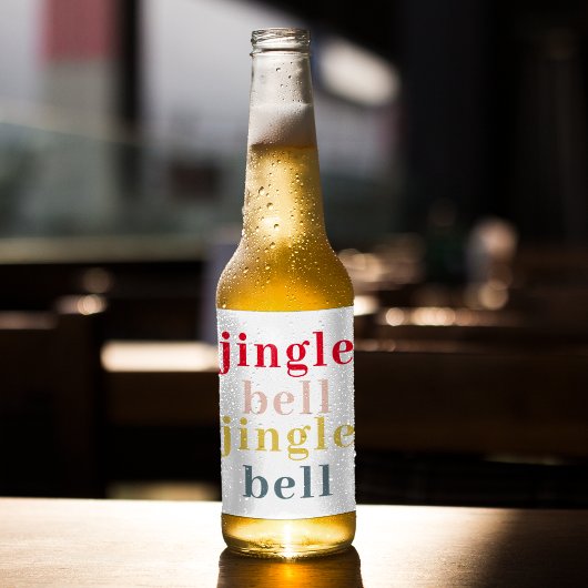 Modern Colorful Jingle Bell Jingle Bell Bier Etiket