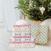 Modern Colorful Jingle Bell Jingle Bell Cadeaupapier