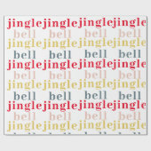 Modern Colorful Jingle Bell Jingle Bell Cadeaupapier (Vlak)