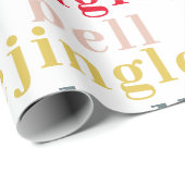 Modern Colorful Jingle Bell Jingle Bell Cadeaupapier (Rol Hoek)