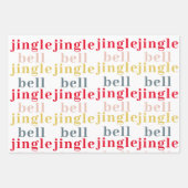 Modern Colorful Jingle Bell Jingle Bell Inpakpapier Vel (Voorkant)