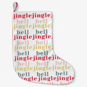 Modern Colorful Jingle Bell Jingle Bell Kleine Kerstsok (Voorkant)