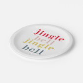 Modern Colorful Jingle Bell Jingle Bell Papieren Bordje (Gekanteld)
