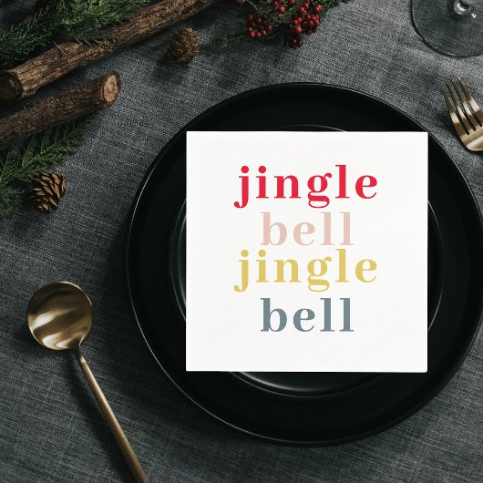Modern Colorful Jingle Bell Jingle Bell Servet