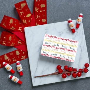 Modern Colorful Jingle Bell Jingle Bell Visitekaartje