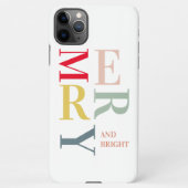 Modern Colorful Merry en Bright | PRETTIGE FEESTDA iPhone Hoesje (Achterkant)