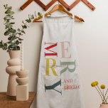 Modern Colorful Merry en Bright | PRETTIGE FEESTDA Schort<br><div class="desc">Modern Colorful Merry en Bright | PRETTIGE FEESTDAGEN</div>