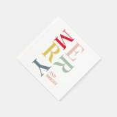 Modern Colorful Merry en Bright | PRETTIGE FEESTDA Servet (Hoek)