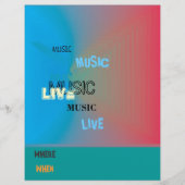 Modern Colorful Music Event Flyer (Voorkant)