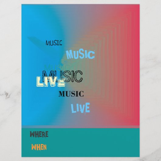 Modern Colorful Music Event Flyer (Voorkant)
