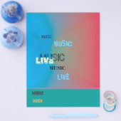 Modern Colorful Music Event Flyer (Enkel)