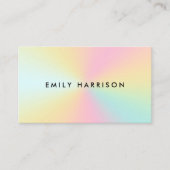 Modern Colorful Pastel Ombre Visitekaartje (Voorkant)