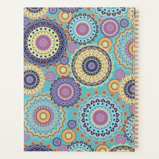 Modern Colorful Personalized Geometric Planner (Achterkant)