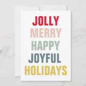 Modern Colorful Prettige feestdagen (Voorkant)