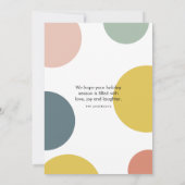 Modern Colorful Prettige feestdagen (Achterkant)