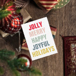 Modern Colorful Prettige feestdagen<br><div class="desc">Modern Colorful Prettige feestdagen</div>