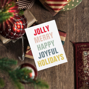 Modern Colorful Prettige feestdagen