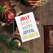 Modern Colorful Prettige feestdagen