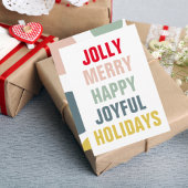 Modern Colorful Prettige feestdagen